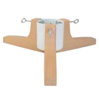 Stojak pod choinkę METALOWY BIAŁY nowoczesny z pojemnikiem 2,2m STABILNY