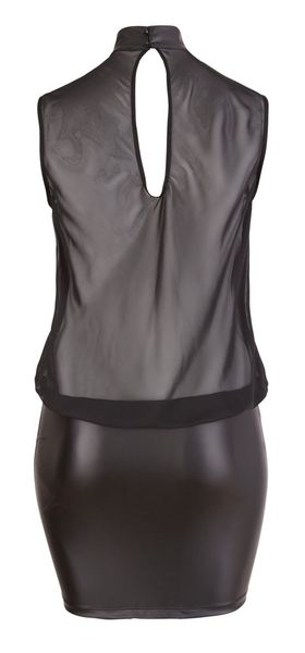 dress transparent black 2xl zdjęcie 6