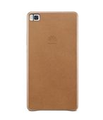 Oryginalne Skórzane Etui Leather Hard Case Nakładka do HUAWEI P8 brąz