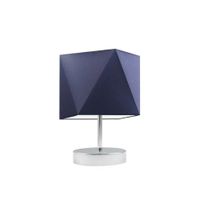 Lampka PASADENA abażur granatowy stelaż chrom