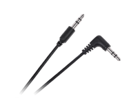 Kabel JACK 3.5 wtyk - JACK 3.5 wtyk 0.5m kątowo-prosty Cabletech standard