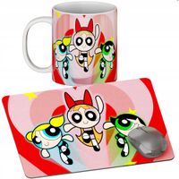 ZESTAW KUBEK + PODKŁADKA - ATOMÓWKI - PREZENT WIELE WZORÓW + IMIĘ