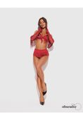 komplet bielizny erotycznej otwarty obsessive rossay red s/m