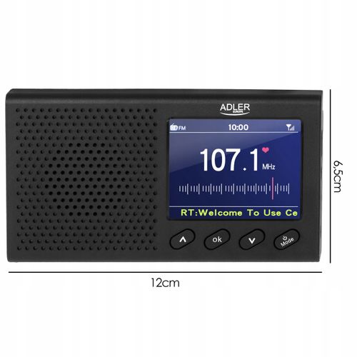 RADIO PRZENOŚNE LCD BLUETOOTH ZEGAR na Arena.pl