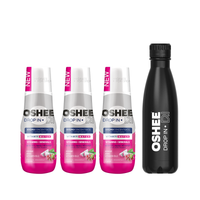 3x Hydrokoncentrat OSHEE DROP IN Witaminy +Minerały + Bidon termiczny BLACK