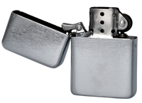 Zapalniczka Benzynowa Srebrna Połysk Szczotkowana