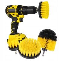 SZCZOTKI SPRZĄTAJĄCE NA WKRĘTARKĘ DO PRANIA CZYSZCZENIA TAPICERKI DETAILING