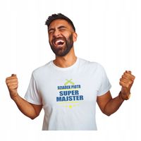 Koszulka z imieniem dla DZIADKA SUPER MAJSTER