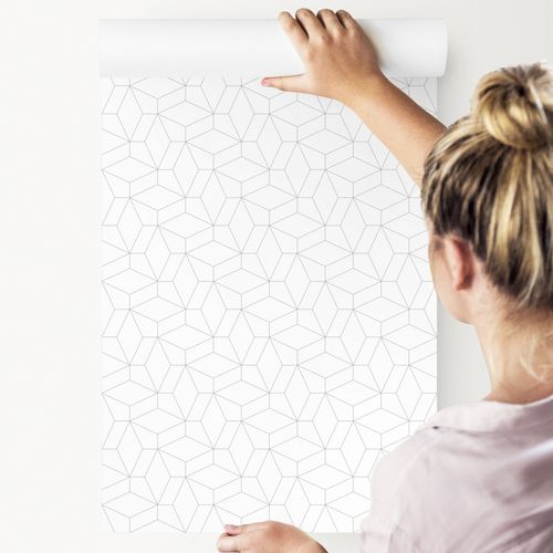 Tapeta ABSTRAKCYJNA Do Sypialni Wzór Geometryczny na Arena.pl