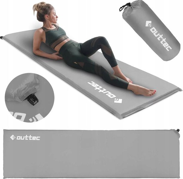 MATA TURYSTYCZNA SAMOPOMPUJĄCA MATERAC 180X53CM OUTTEC zdjęcie 1