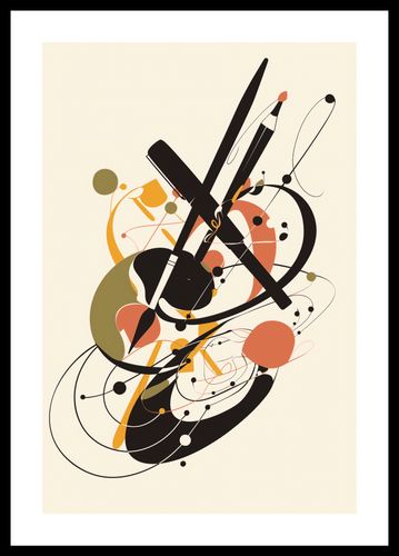 Plakat 30x45cm Abstrakcyjny Rapsod na Arena.pl