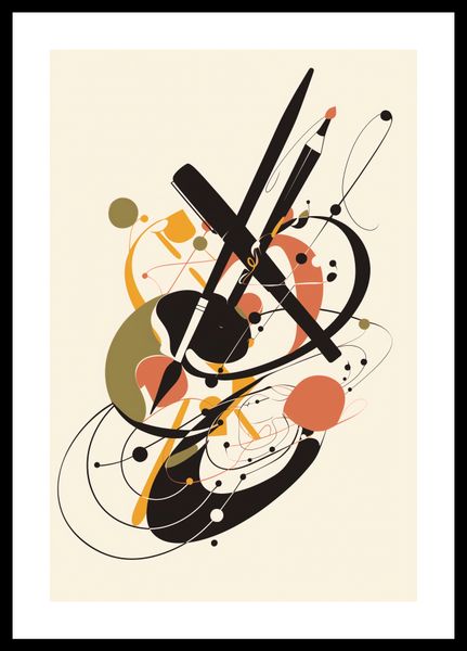 Plakat 30x45cm Abstrakcyjny Rapsod zdjęcie 3