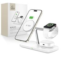 tech-protect qi15w-a45 3in1 magnetic magsafe wireless charger white