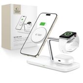 tech-protect qi15w-a45 3in1 magnetic magsafe wireless charger white