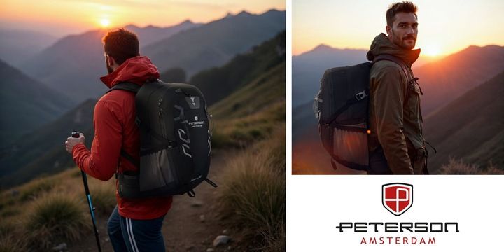 Plecak trekkingowy 40L PETERSON sportowy turystyczny w góry z pokrowcem zdjęcie 5