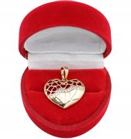 Złota ZAWIESZKA ze stali chirurgicznej 316L Z315 SERCE SERDUSZKO