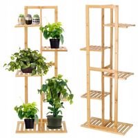 DUŻY KWIETNIK STOJĄCY DREWNIANY STOJAK NA KWIATY 6 DONICZEK