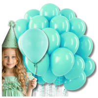 balony dmuchane lateksowe seledynowe 50 szt  na urodziny dekoracja