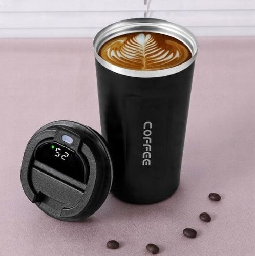 KUBEK TERMICZNY TERMOS 510 ML NA KAWĘ HERBATĘ WYŚWIETLACZ EKRAN LCD SMART na Arena.pl