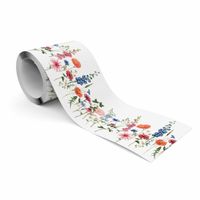 Pasek Dekoracyjny Bordiura Do Jadalni Akwarele KWIATY Polne Natura Rośliny