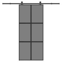 Drzwi przesuwne z zestawem okuć Szkło hartowane i aluminium