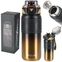 KUBEK TERMICZNY NA KAWĘ HERBATĘ DO SAMOCHODU SZCZELNY ANTYPOŚLIZGOWY