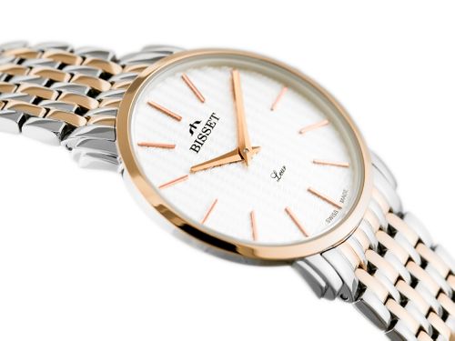 BISSET BSBE54 - silver/rosegold (zb554e) na Arena.pl