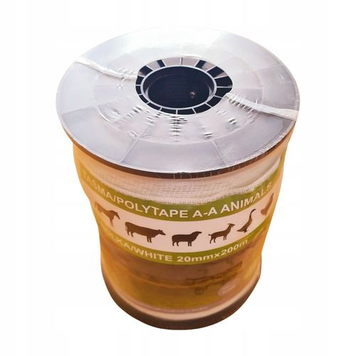 TAŚMA OGRODZENIOWA BASIC DLA KONI 200 MB / 20 MM BIAŁA PASTUCH na Arena.pl