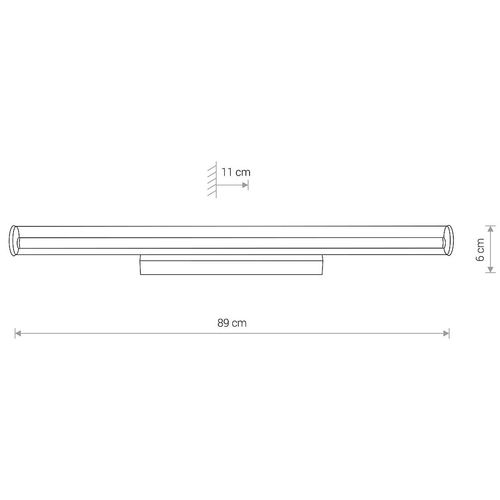 Industrialny kinkiet tuba Ion 8172 Nowodvorski LED 18W 3000K przezroczysty na Arena.pl