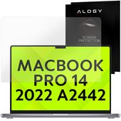 folia ochronna alogy do apple macbook pro 14 2022 a2442 na ekran