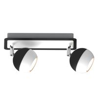 Sufitowa lampa kierunkowa Kombi 2-punktowa biała czarna