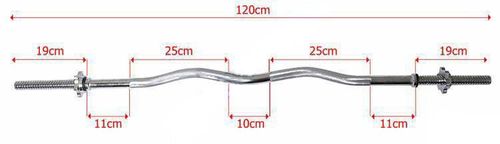 Gryf łamany lekko 120cm  + zaciski na Arena.pl