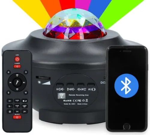 PROJEKTOR GWIAZD KULA LAMPKA LED NOCNA BLUETOOTH na Arena.pl