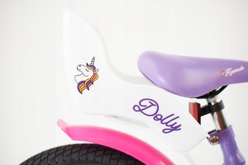 Rower 16" cali dziecięcy dla dziewczynki fotelik, kółka boczne,frędzle,kosz na Arena.pl