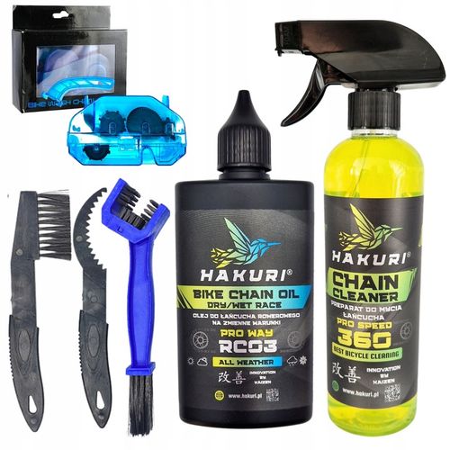 SMAR do ŁAŃCUCHA rowerowego ZESTAW warunki SUCHE MOKRE ZMIENNE + 4 Szczotki na Arena.pl