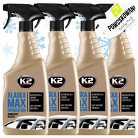 K2 ALASKA MAX 700 ml ODMRAŻACZ DO SZYB SAMOCHODOWYCH ZESTAW ZIMOWY 4