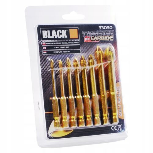 WIERTŁA DO SZKŁA PŁYTEK CERAMIKI GRESU WIERTŁO 3-12MM 8 SZT HEX 1/4" na Arena.pl