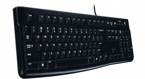 Klawiatura przewodowa Logitech K120 USB Czarna Business US Cicha 920-002479 na Arena.pl