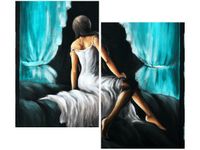 OBRAZ KOBIETA TURKUSIE