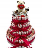 Tort Kinder 125 Kinderków Zestaw Prezentowy Urodziny Prezent Komunia Box