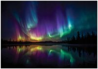 Fototapeta Na Flizelinie Do Sypialni Salonu Zorza polarna 400x280