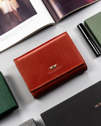 elegancki portfel damski ze skóry naturalnej - peterson na Arena.pl