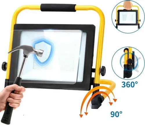 HALOGEN LED 50W Roboczy Budowlany IP65 z Uchwytem na Arena.pl