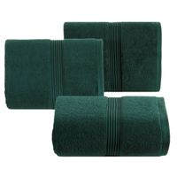 Ręcznik frotte z kolorową bordiurą MOLLY 50X90 zielony