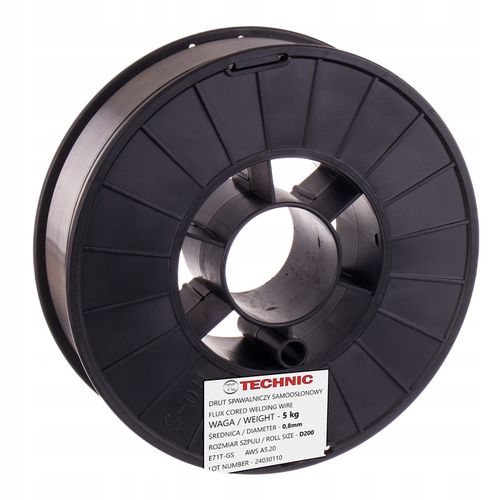 DRUT SPAWALNICZY 0,8mm 5KG SAMOOSŁONOWY BEZ GAZU FLUX E71T-GS MIG MAG D200 na Arena.pl