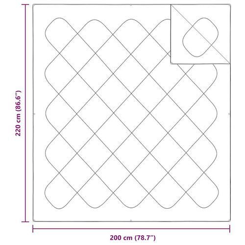 Zestaw Kołdry z poduszką 3 pcs Biały 200 x 220 cm Mikrofibra na Arena.pl