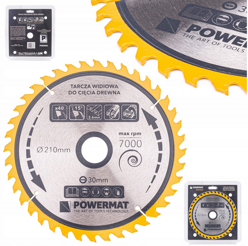 TARCZA WIDIOWA DO DREWNA PIŁY PIŁA 210 X 30 MM 40Z na Arena.pl