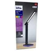 Lethe Lampa biurkowa RGB czarna z kwadratową podstawą
