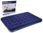 Welurowy Materac Dwuosobowy 192 x 135 x 22 cm Dmuchany