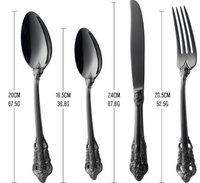 Sztućce - NEW DESIGN 24 Szt - Czerny Mat